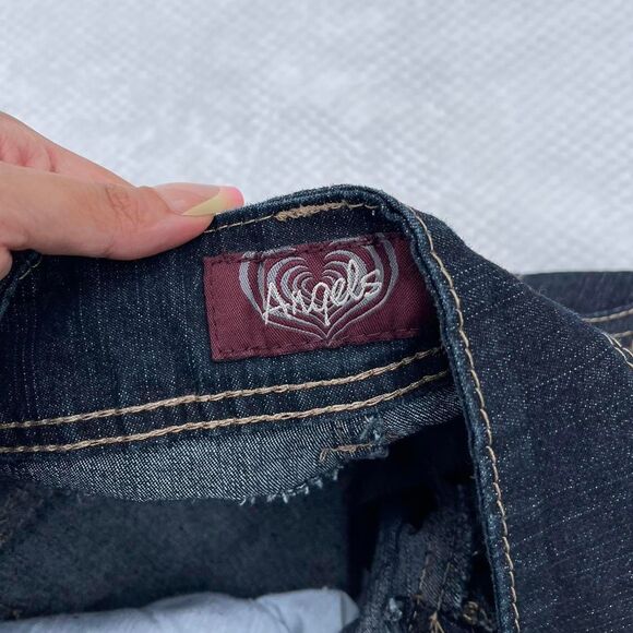 ANGELS CUFFED DARK WASH JEANS - Picture 5 of 5